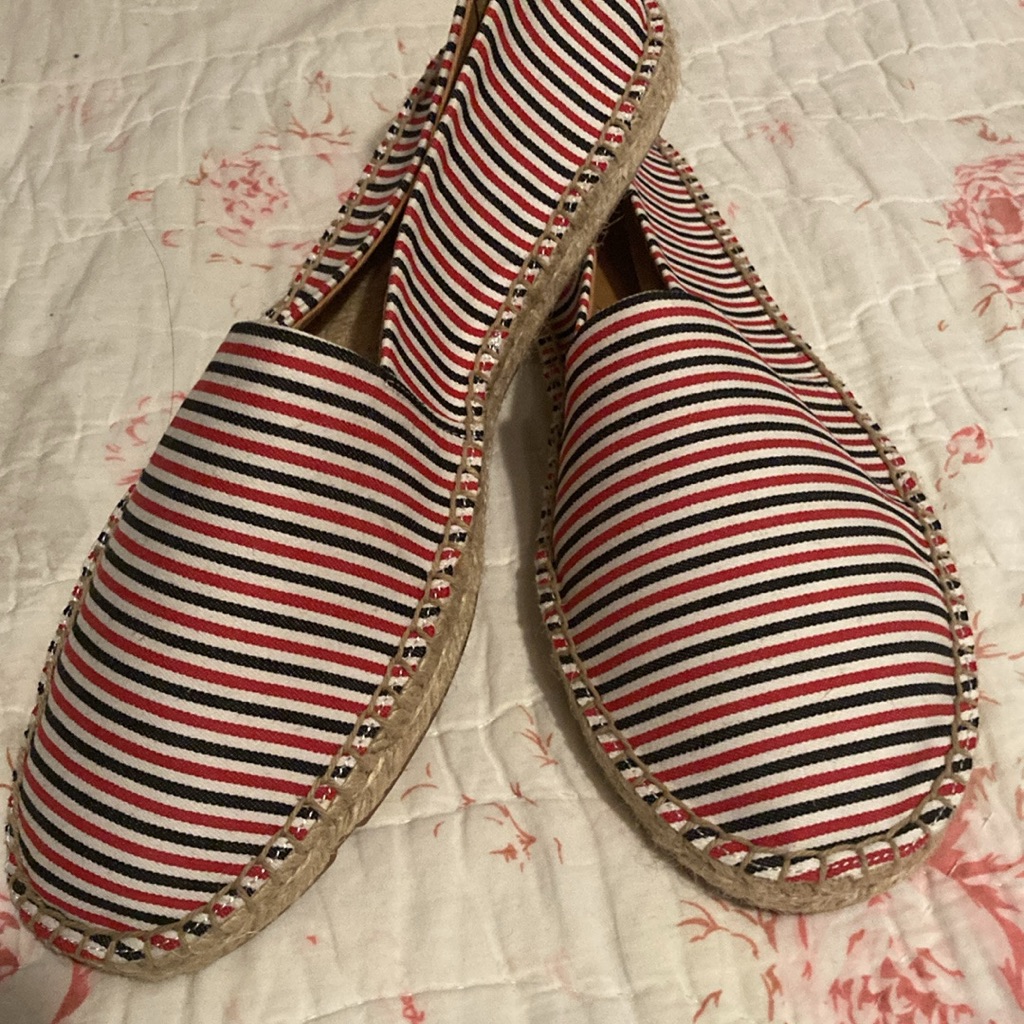 J. Crew Multicolor Striped Espadrilles